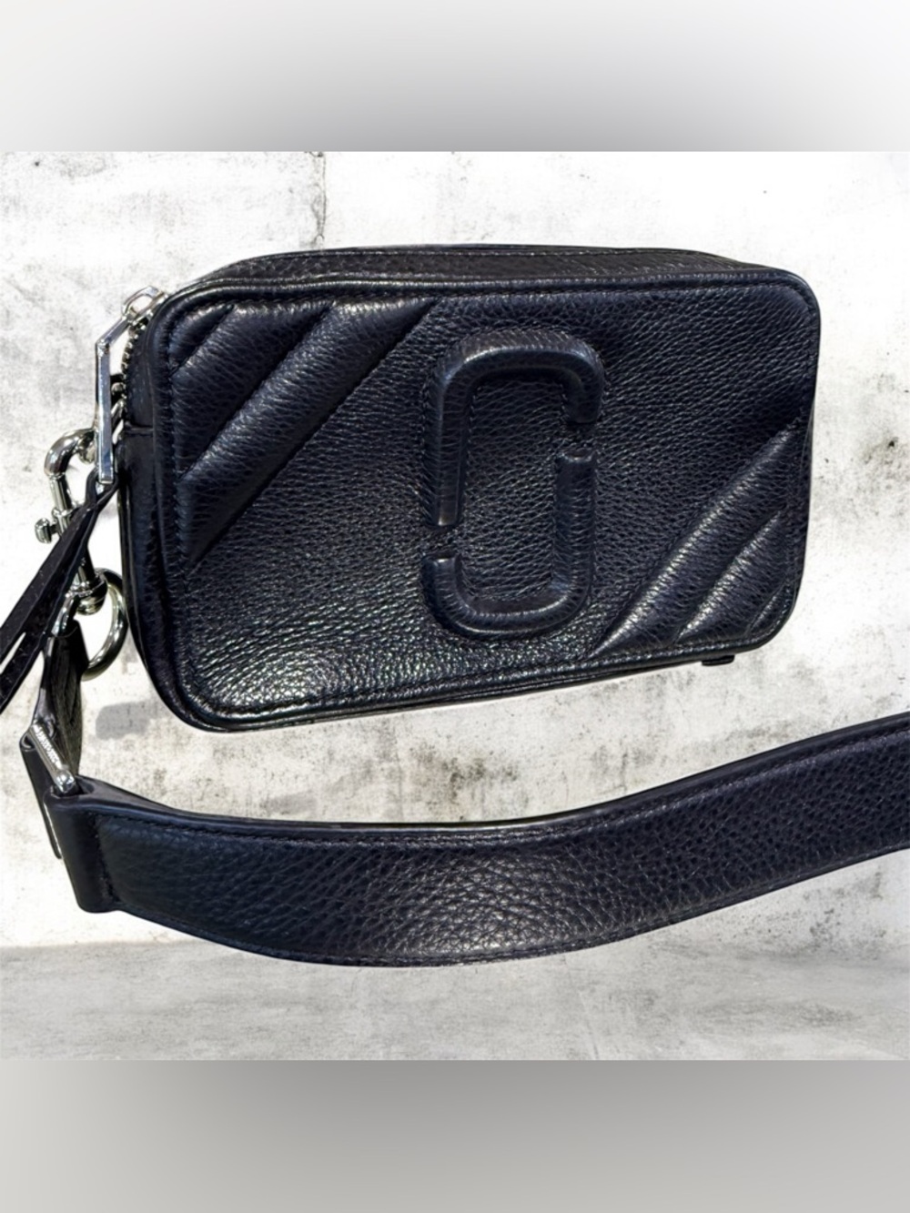 NWOT! Marc Jacobs The Moto Shot 21 Bag in Black Leather